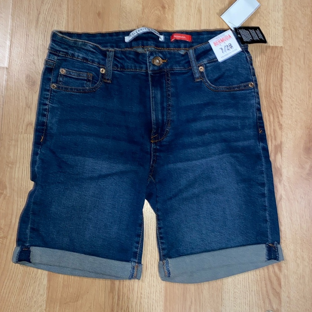 NTW Celebrity Pink Bermuda Denim Short